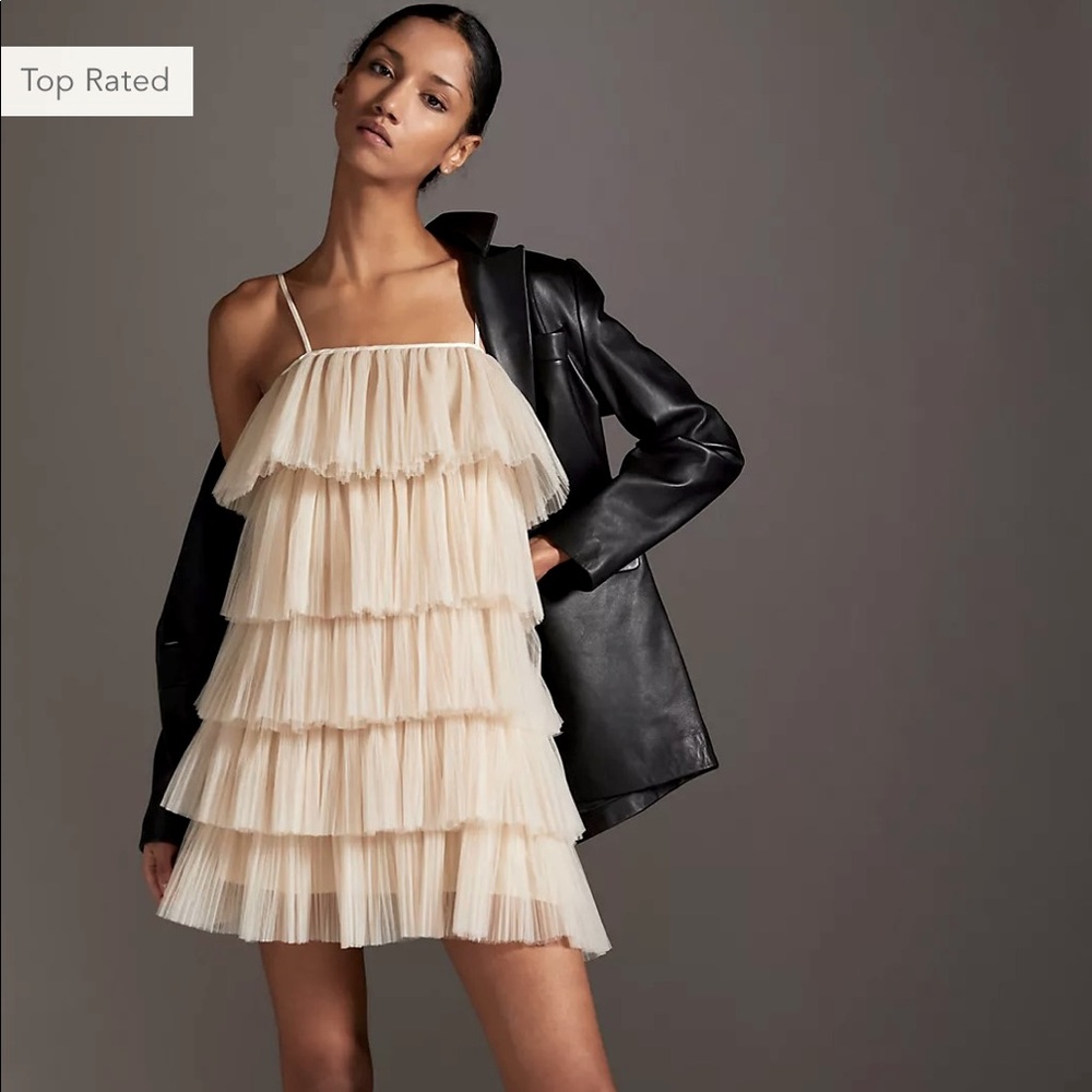 Anthropologie Tulle Mini Dress